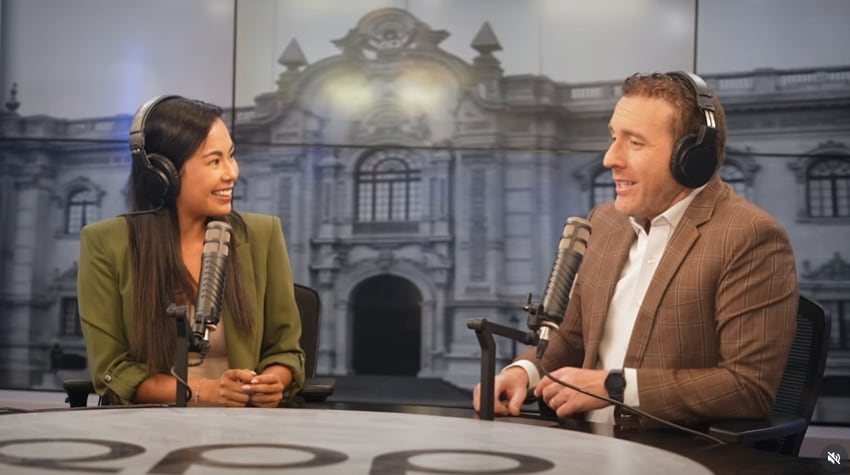 Martin Riepl y Fatima Chávez juntos tras su retiro de La Roro Network: así reaccionó Carlos Orozco (Captura RPP)