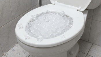 Por qué debería tirar cubitos de hielo en el inodoro una vez por semana