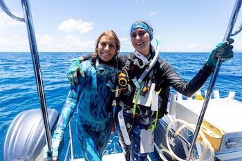 Sophie Kalkowski-Pope y Jan Pope