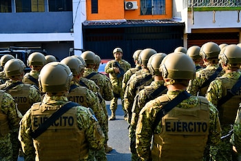 Los cuatro desaparecidos pertenecen al equipo de aerotécnicos de la Fuerza de Tarea Libertad II de El Salvador. (Cortesía: Fuerza Armada de El Salvador)