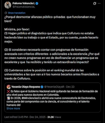 La transformación del programa de