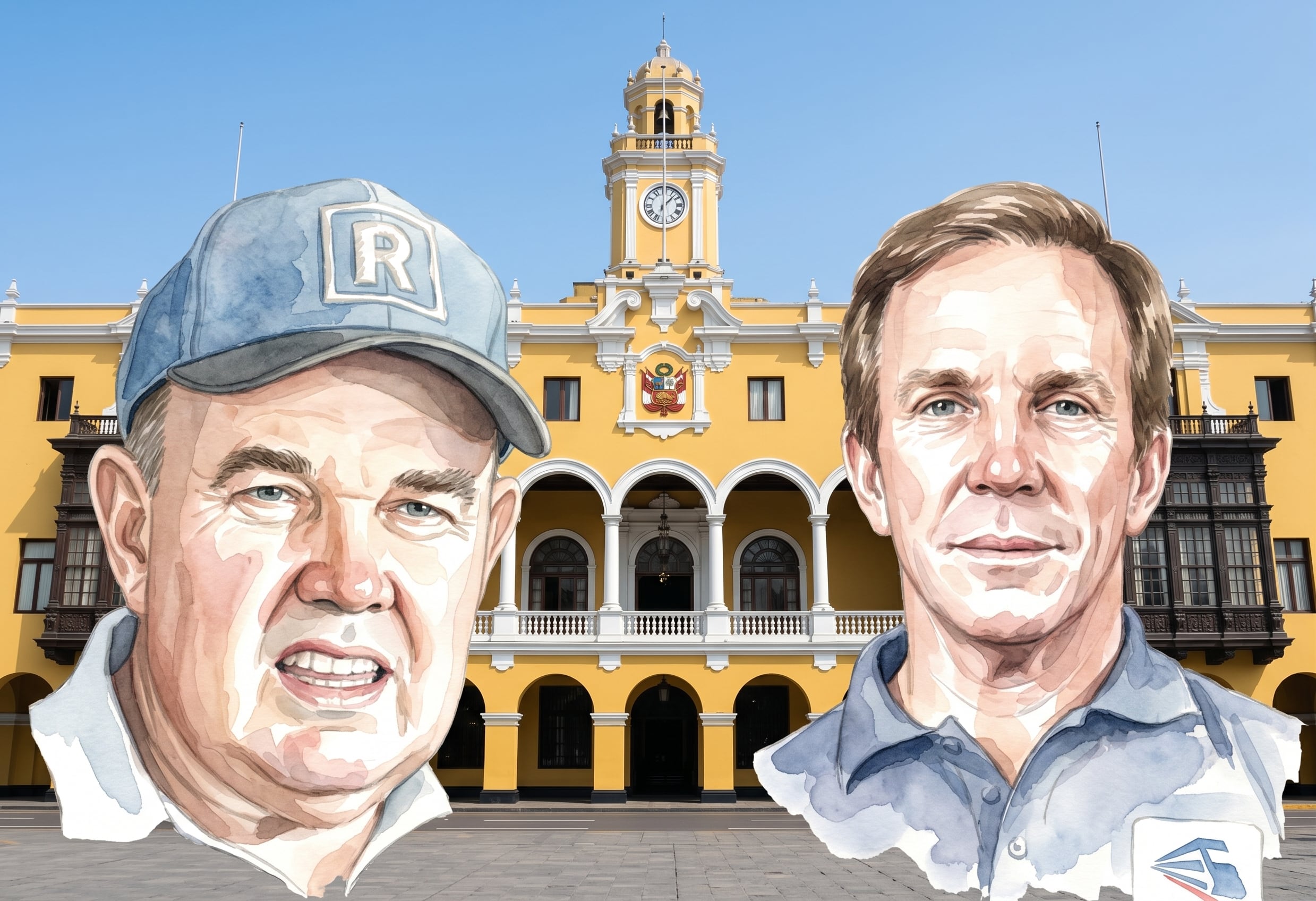 Rafael López Aliaga y Francis Allison pelean voto a voto por el sillón a la alcaldía de Lima. VisualesIA