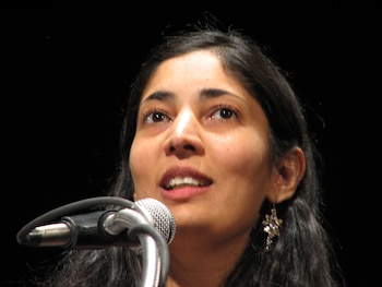 Kiran Desai cuando ganó el Man Booker Prize