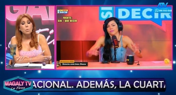 Paloma Fiuza se abriu sobre Mario Hart e Magaly Medina se surpreendeu com a confissão. Captação: Magaly TV La Firme.