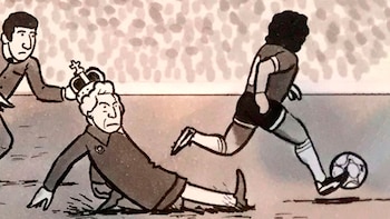 Fragmento del dibujo de David