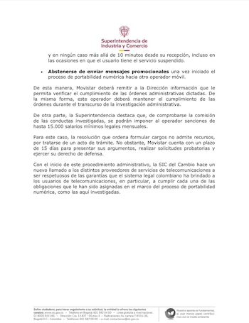 La Superintendencia de Industria y