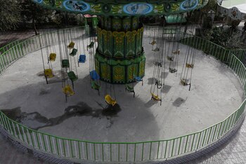 El parque de diversiones vacío