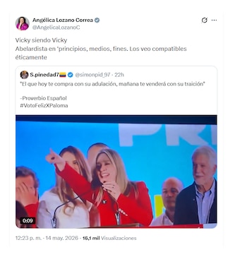 Angélica Lozano y su respuesta a Vicky Dávila