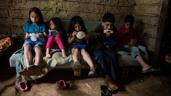 Cuatro de los hijos de