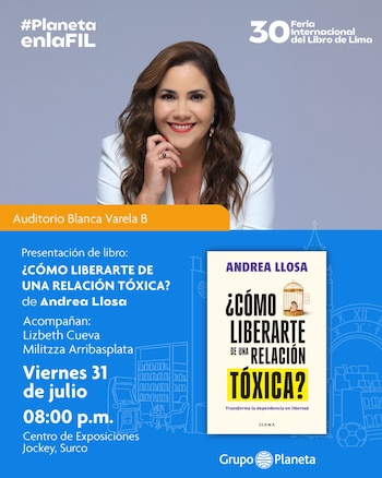 Andrea Llosa presenta su segundo libro en la FIL Lima | Editorial Planeta