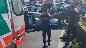 Personal del SAME trabajando en