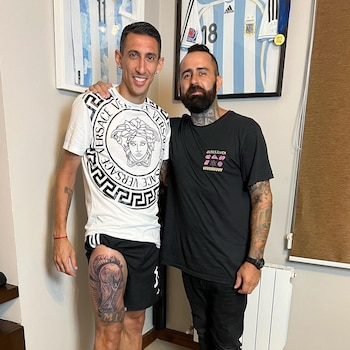 Ángel Di María se tatuó