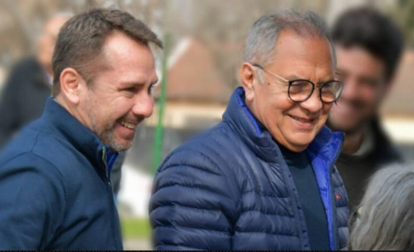 Pablo y Alberto Descalzo, actual y ex intendente de Ituzaingó