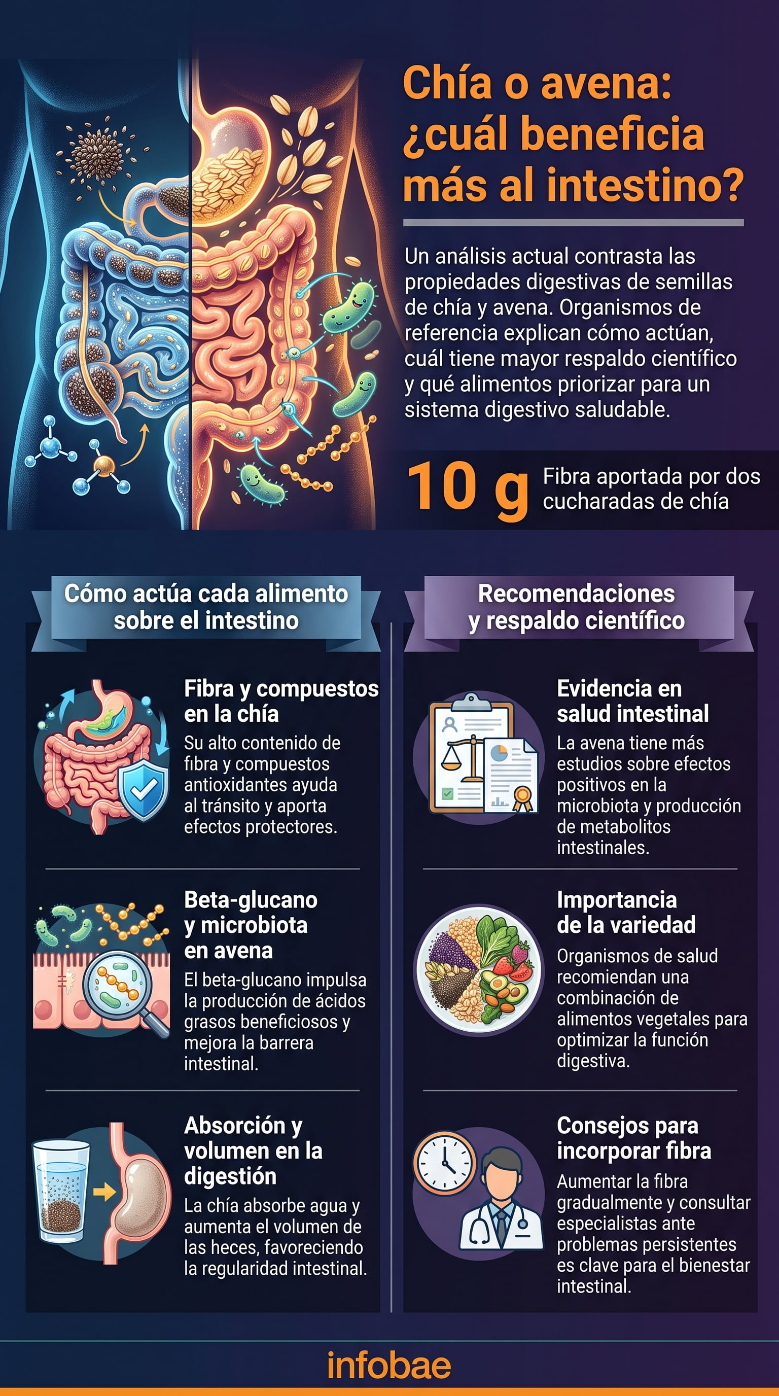 El patrón general de alimentación y el estrés influyen en la salud digestiva más allá de un solo ingrediente. (Imagen Ilustrativa Infobae)