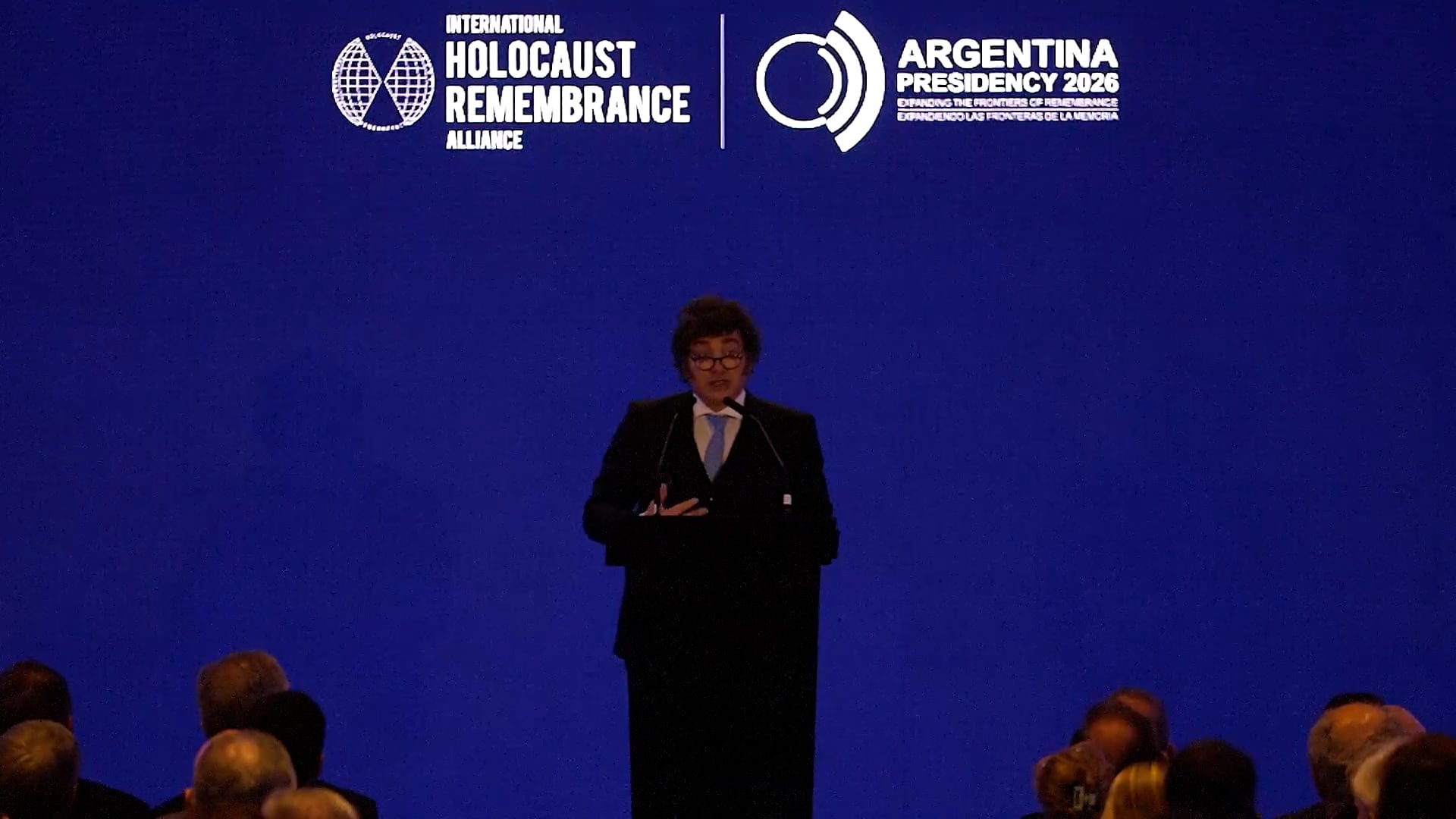 Javier Milei participó en el plenario de la Alianza Internacional para el Recuerdo del Holocausto (IHRA) sobre antisemitismo