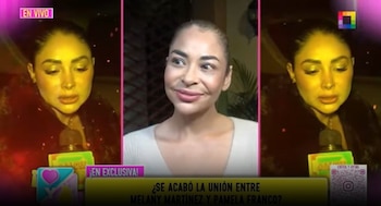 Melanie Martínez marca distancia de Pamela Franco y lanza fuerte mensaje: “No pienso retractarme”. Captura: Amor y Fuego.