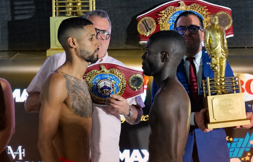 Yuberjen Martínez conquistó el título latino WBO en peso mosca al noquear a Ángel Bethancourt en Ciudad de Panamá-crédito @worldboxingorg/Instagram