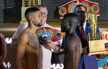 Yuberjen Martínez conquistó el título latino WBO en peso mosca al noquear a Ángel Bethancourt en Ciudad de Panamá-crédito @worldboxingorg/Instagram