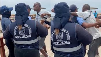 Playa Agua Dulce: Hombre agrede