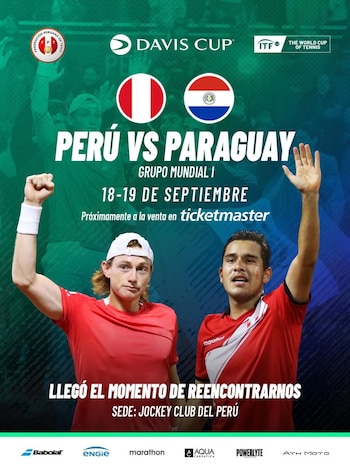 Perú recibirá a Paraguay en el Jockey Club. Crédito: Instagram Federación Peruana de Tenis.