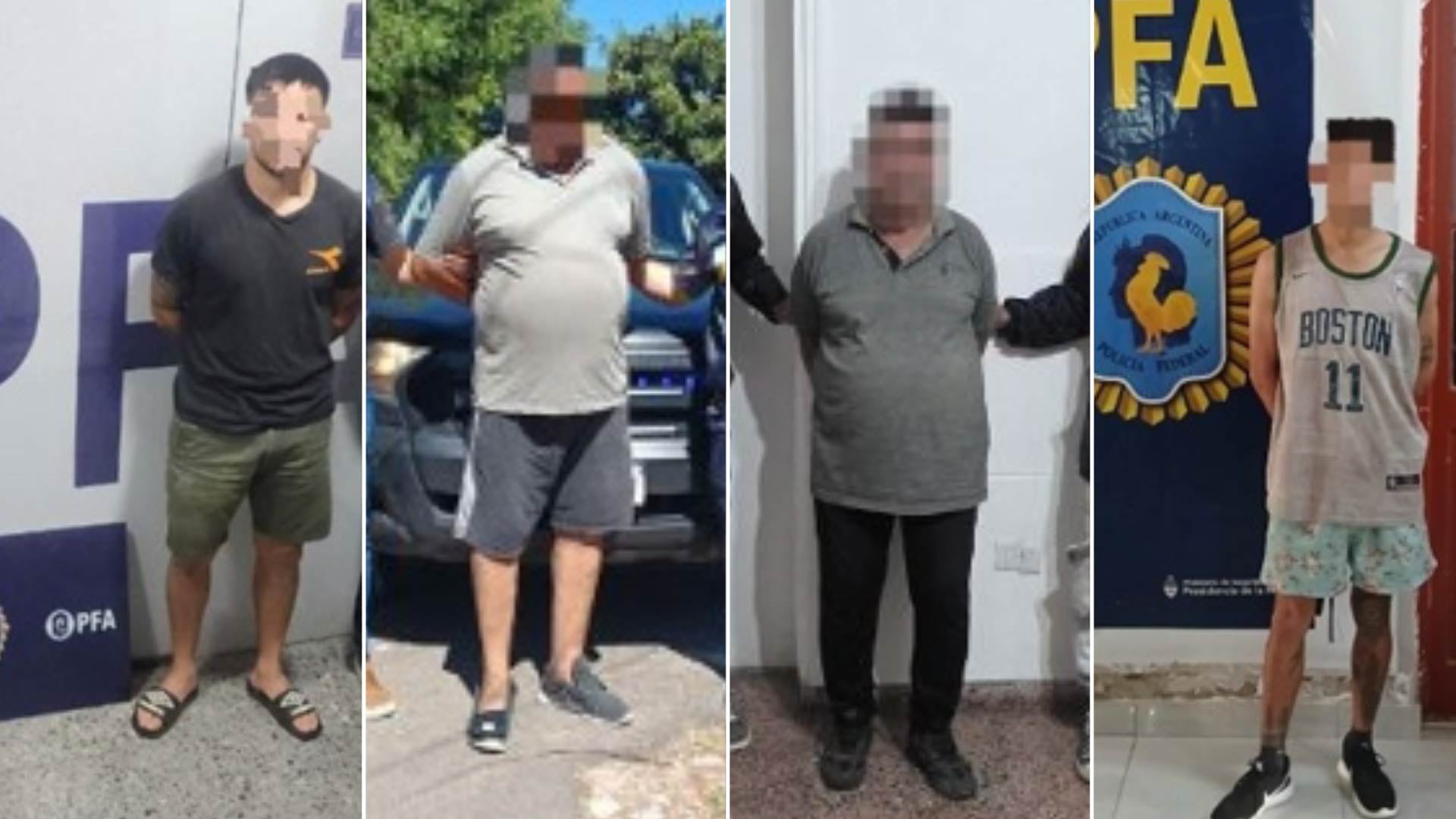 Cuatro detenidos en una serie de operativos a cargo de la PFA