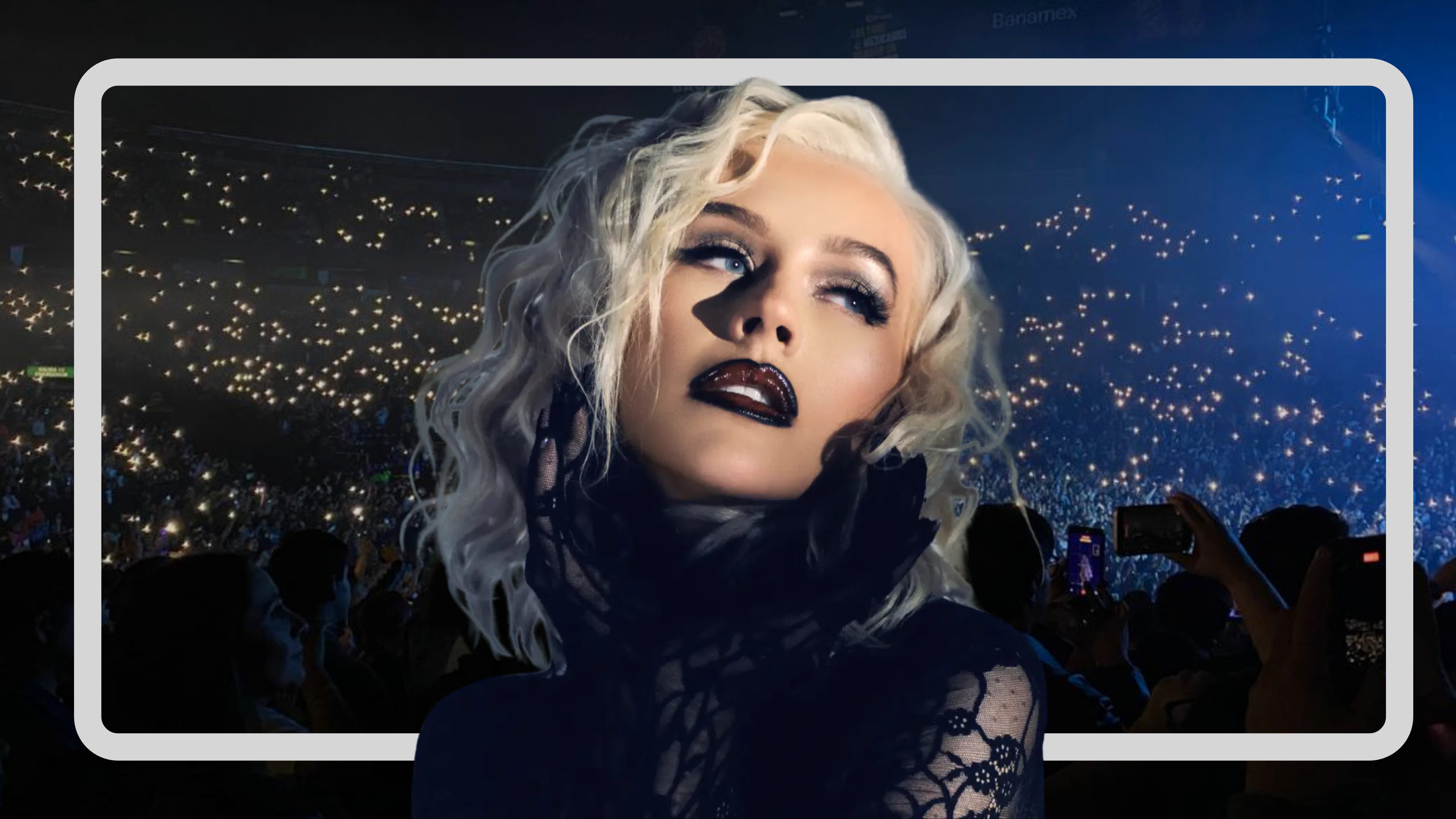 La cantante se presentó este martes en el Palacio de los Deportes. (Infobae-Itzallana)