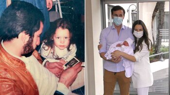 A la izquierda, Pampita junto