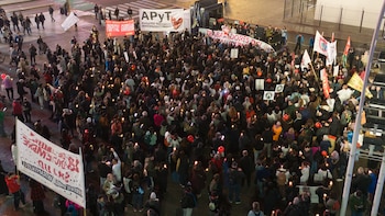 Una de las marchas que