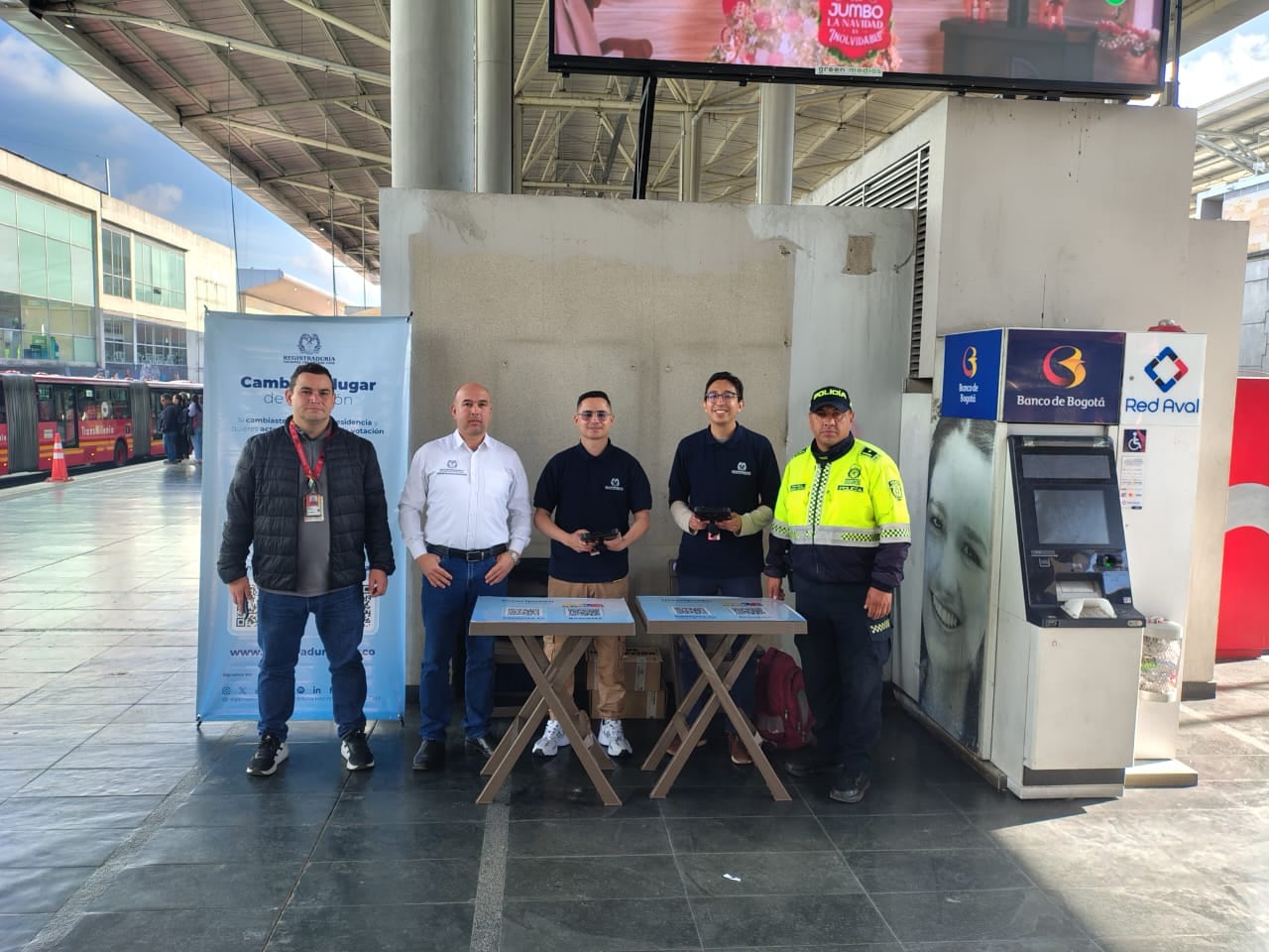 Así son los puntos de la Registraduría en portales de Transmilenio en Bogotá - crédito Registraduría