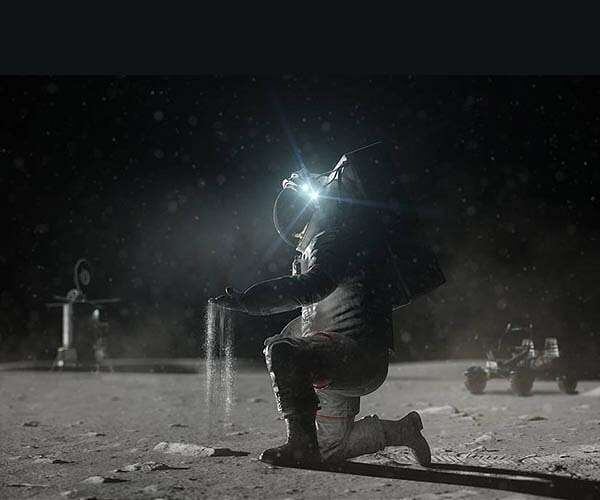 A pesar de los avances, la falta de una estrategia para fabricar materiales en la Luna podría hacer que los sueños de colonización sigan siendo solo ideas en simulación (NASA)