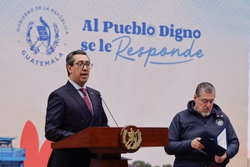 El presidente Bernardo Arévalo se