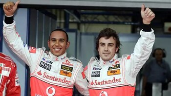 Fernando Alonso y Lewis Hamilton