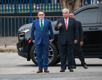 El presidente José Raúl Mulino