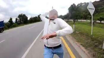 Conductor de volqueta que intentó