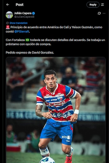 El volante colombiano estaría en