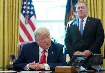 El presidente Donald Trump puso