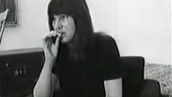 Ulrike Meinhof en una entrevista