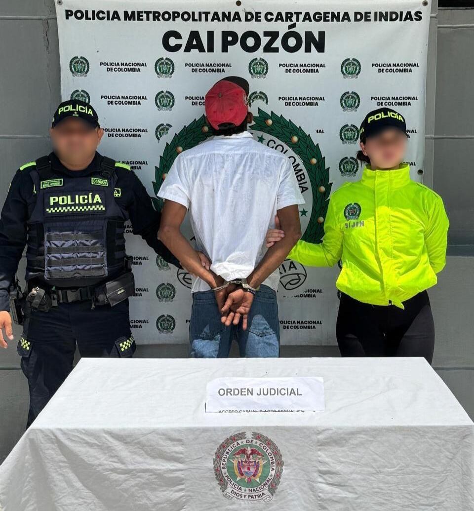 Alias El Soldadito fue acusado de homicidio tras el asesinato de un adulto mayor - crédito Policía Metropolitana de Cartagena