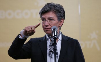 En la foto, la alcaldesa