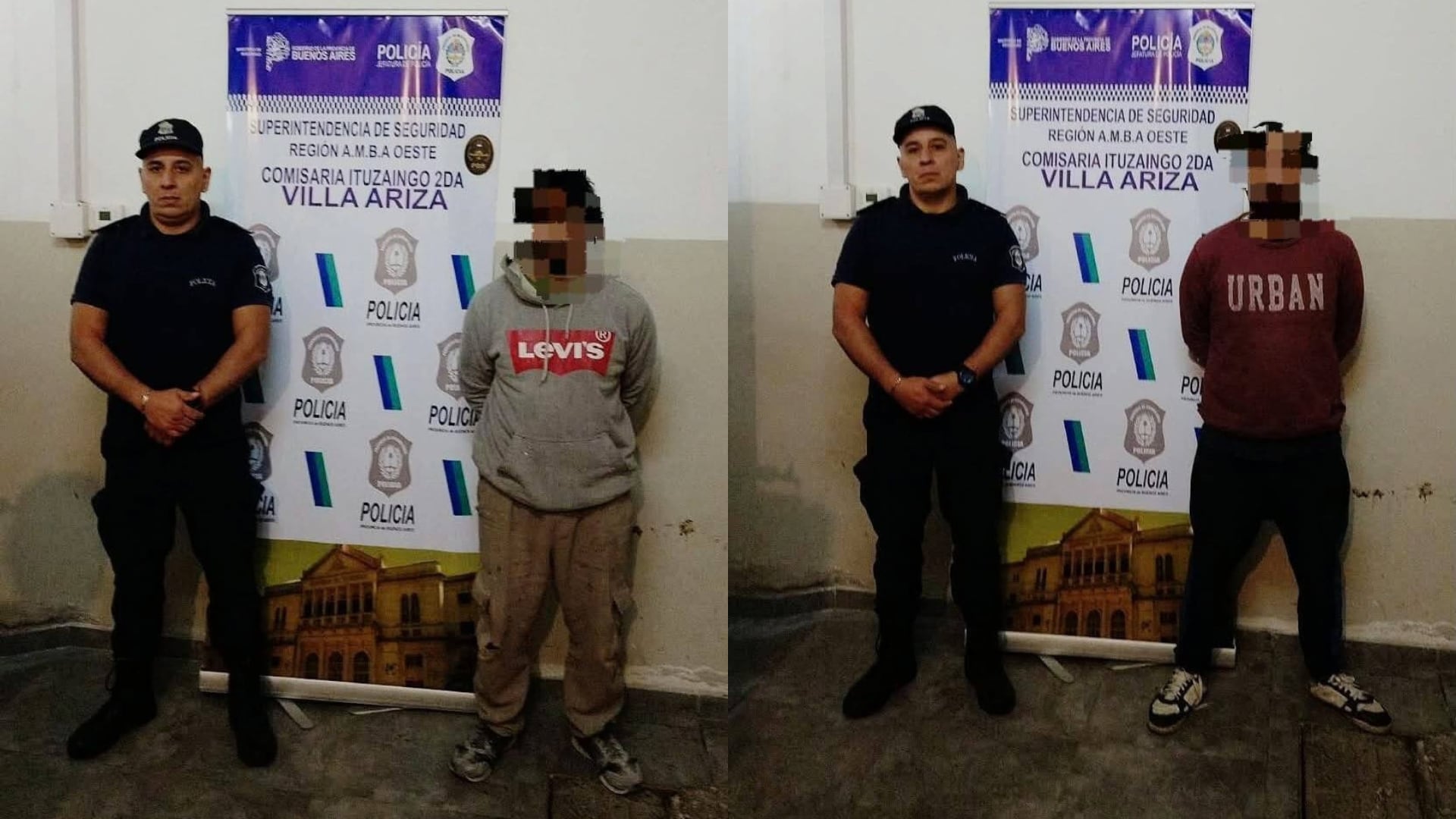 Los dos hombres, de 39 y 31 años, fueron detenidos tras una serie de allanamientos en Ituzaingó