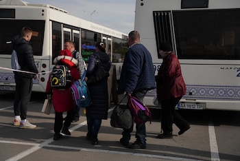 Llegada Refugiados Mariupol ONU 03_05_22