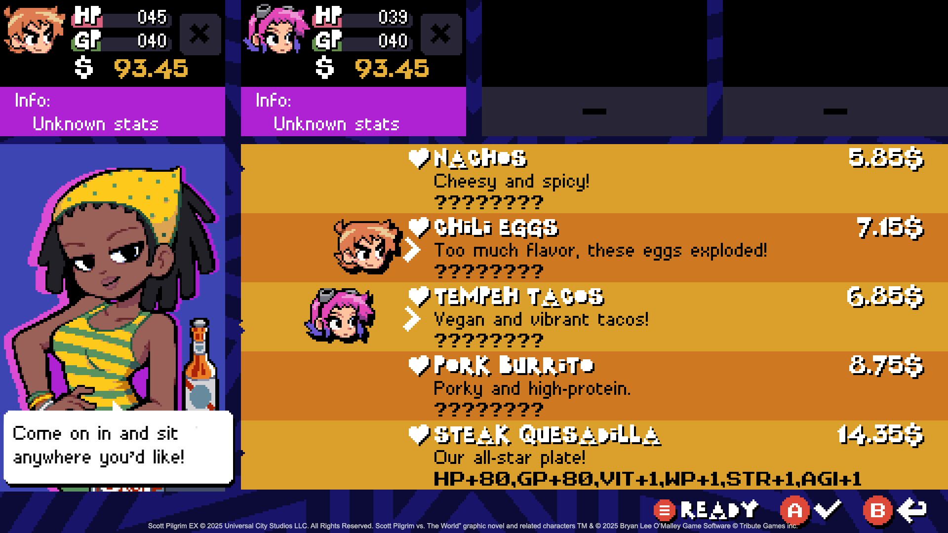 Scott Pilgrim EX, de Tribute Games.