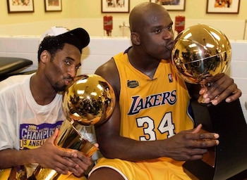 Shaquille, junto a Kobe Bryant,