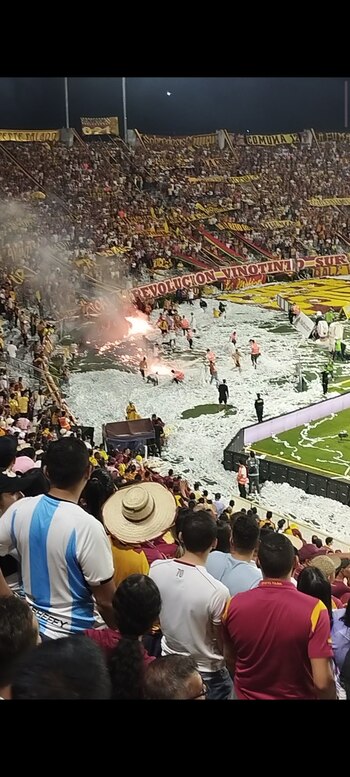 Incendio en el estadio Manuel Murillo Toro - crédito X/@DrmSmither