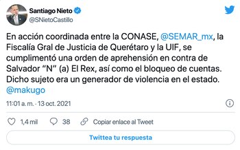 Detención Salvador Rex alias el