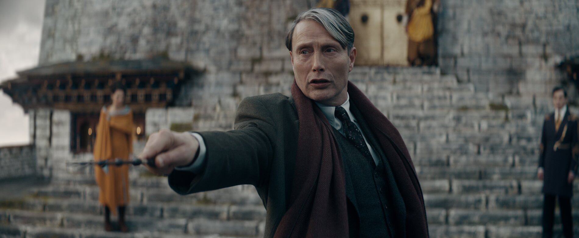 El reemplazo del actor en la saga estuvo a cargo de Mads Mikkelsen, quien asumió el rol de Grindelwald en la película más reciente (Warner Bros.)