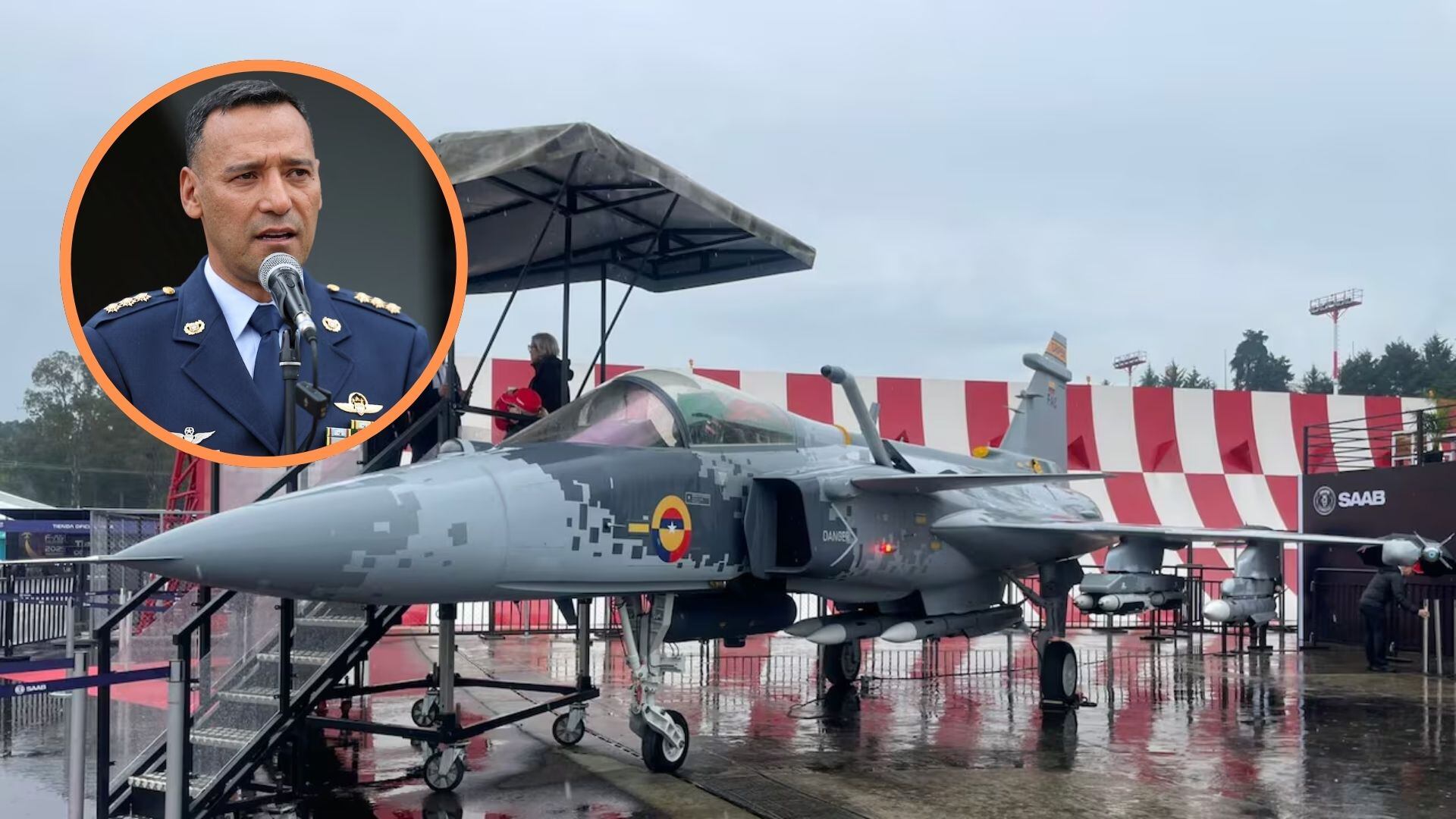 El Ministerio de Defensa anunció que la compra de los aviones Gripen de última generación traerá transferencia tecnológica y fortalecerá la industria aeroespacial colombiana. - crédito Ministerio de Defensa y Reuters