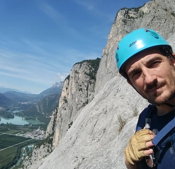 Imagen de la vía ferrata del Rampin, en el norte de Italia. (Cedida a Infobae)
