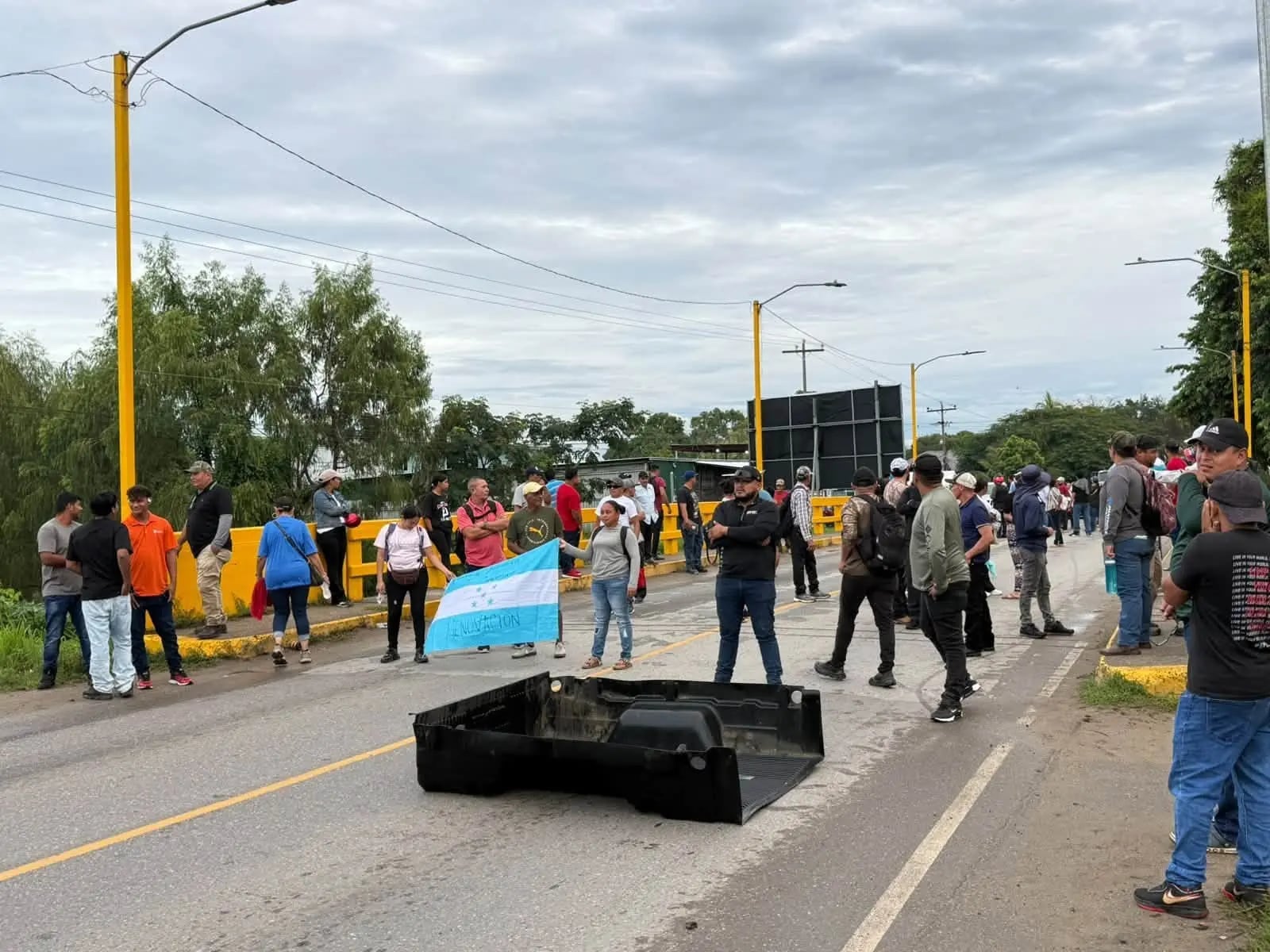 Los campesinos exigen la derogación de la Ley de Reactivación Agroindustrial y medidas para atender sus demandas relacionadas con el acceso a la tierra. (Foto: Proceso Digital HN)