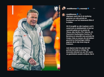 Renuncia de Ronald Koeman